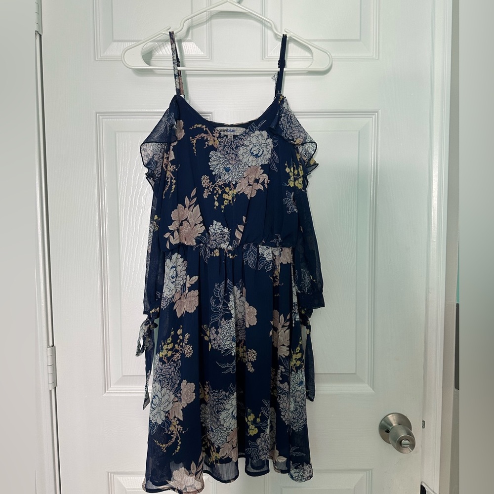 formal navy blue dress